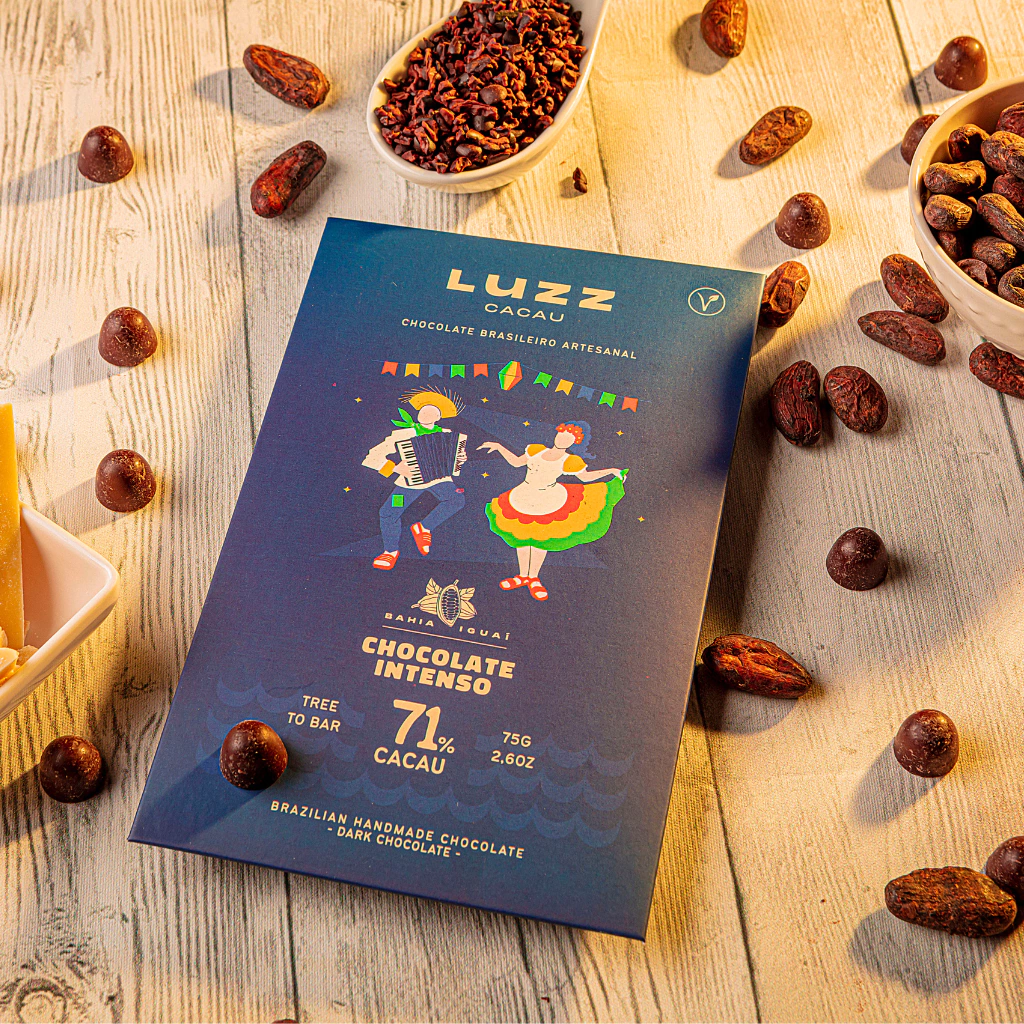 Luzz Cacau Chocolate Preto Intenso 71% Cacau 75gr